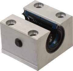 Thomson Industries - 20mm Inside Diam, 4,000 Lbs. Dynamic Capacity, Open Single Pillow Block Linear Bearing - 42mm Overall Height x 60" Overall Width, 32mm Btw Mount Hole Centers - Eagle Tool & Supply