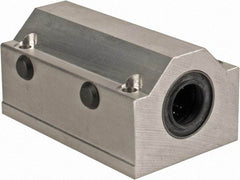 Thomson Industries - 16mm Inside Diam, 4,400 Lbs. Dynamic Capacity, Closed Twin Pillow Block Linear Bearing - 42mm Overall Height x 53mm Overall Width - Eagle Tool & Supply