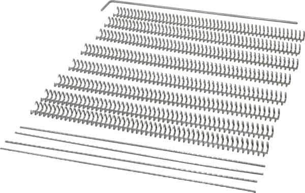 Value Collection - Conveyor Belt Lacing - 12" OAL x 12" Belt Width, 1/8 to 5/32" Belt - Eagle Tool & Supply