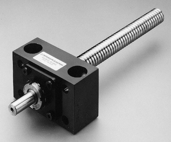 Thomson Industries - 3-1/2" Long, 2-3/4" High, Ballscrew End Block - 3/4" Lead Width, 1-1/2" Flange OD - Eagle Tool & Supply