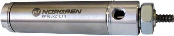 Norgren - 5" Stroke x 1-1/4" Bore Double Acting Air Cylinder - 1/8 Port, 7/16-20 Rod Thread - Eagle Tool & Supply