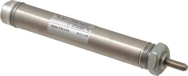 Norgren - 1-1/2" Stroke x 9/16" Bore Single Acting Air Cylinder - 10-32 Port, 10-32 Rod Thread - Eagle Tool & Supply