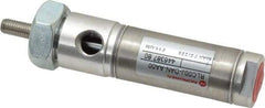Norgren - 1/2" Stroke x 3/4" Bore Double Acting Air Cylinder - 1/8 Port, 1/4-28 Rod Thread - Eagle Tool & Supply