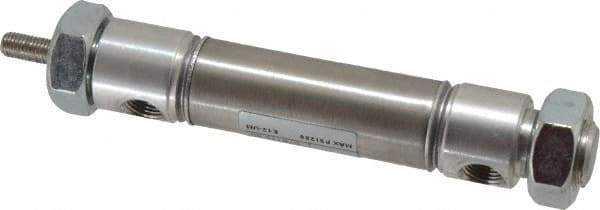 Norgren - 1" Stroke x 3/4" Bore Double Acting Air Cylinder - 1/8 Port, 1/4-28 Rod Thread - Eagle Tool & Supply