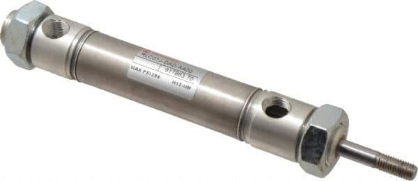 Norgren - 1-1/2" Stroke x 3/4" Bore Double Acting Air Cylinder - 1/8 Port, 1/4-28 Rod Thread - Eagle Tool & Supply