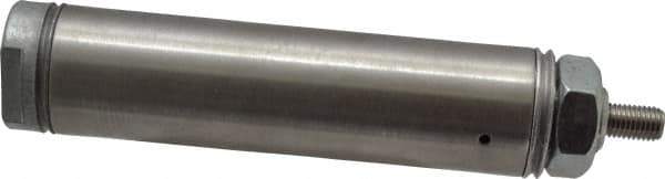 Norgren - 2" Stroke x 1-1/16" Bore Single Acting Air Cylinder - 1/8 Port, 5/16-24 Rod Thread - Eagle Tool & Supply