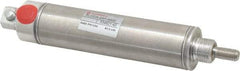 Norgren - 2" Stroke x 1-1/16" Bore Single Acting Air Cylinder - 1/8 Port, 5/16-24 Rod Thread - Eagle Tool & Supply