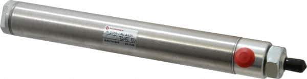 Norgren - 6" Stroke x 1-1/16" Bore Double Acting Air Cylinder - 1/8 Port, 5/16-24 Rod Thread - Eagle Tool & Supply