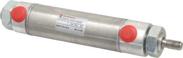 Norgren - 2" Stroke x 1-1/16" Bore Double Acting Air Cylinder - 1/8 Port, 5/16-24 Rod Thread - Eagle Tool & Supply