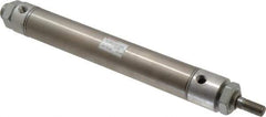 Norgren - 6" Stroke x 1-1/4" Bore Double Acting Air Cylinder - 1/8 Port, 7/16-20 Rod Thread - Eagle Tool & Supply