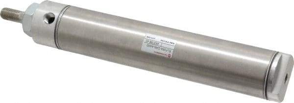 Norgren - 6" Stroke x 1-1/2" Bore Double Acting Air Cylinder - 1/8 Port, 7/16-20 Rod Thread - Eagle Tool & Supply