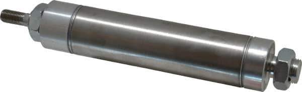 Norgren - 4" Stroke x 1-1/2" Bore Double Acting Air Cylinder - 1/8 Port, 7/16-20 Rod Thread - Eagle Tool & Supply