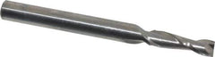 Niagara Cutter - 5/32", 1/2" LOC, 3/16" Shank Diam, 2" OAL, 2 Flute, Solid Carbide Square End Mill - Single End, Uncoated, Spiral Flute, 30° Helix, Centercutting, Right Hand Cut, Right Hand Flute, Series C230 - Eagle Tool & Supply