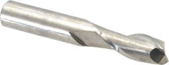 Niagara Cutter - 7/16", 1" LOC, 7/16" Shank Diam, 2-3/4" OAL, 2 Flute, Solid Carbide Square End Mill - Single End, Uncoated, Spiral Flute, 30° Helix, Centercutting, Right Hand Cut, Right Hand Flute, Series C230 - Eagle Tool & Supply