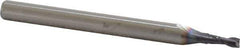 Niagara Cutter - 1/16", 3/16" LOC, 1/8" Shank Diam, 1-1/2" OAL, 2 Flute, Solid Carbide Square End Mill - Single End, TiAlN Finish, Spiral Flute, 30° Helix, Centercutting, Right Hand Cut, Right Hand Flute, Series C230 - Eagle Tool & Supply