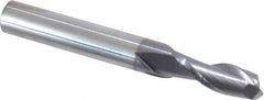 Niagara Cutter - 9/32", 3/4" LOC, 5/16" Shank Diam, 2-1/2" OAL, 2 Flute, Solid Carbide Square End Mill - Single End, TiAlN Finish, Spiral Flute, 30° Helix, Centercutting, Right Hand Cut, Right Hand Flute, Series C230 - Eagle Tool & Supply