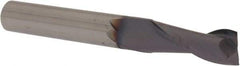 Niagara Cutter - 5/16", 13/16" LOC, 5/16" Shank Diam, 2-1/2" OAL, 2 Flute, Solid Carbide Square End Mill - Single End, TiAlN Finish, Spiral Flute, 30° Helix, Centercutting, Right Hand Cut, Right Hand Flute, Series C230 - Eagle Tool & Supply
