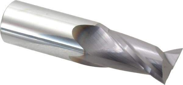 Niagara Cutter - 1", 1-1/2" LOC, 1" Shank Diam, 4" OAL, 2 Flute, Solid Carbide Square End Mill - Single End, TiAlN Finish, Spiral Flute, 30° Helix, Centercutting, Right Hand Cut, Right Hand Flute, Series C230 - Eagle Tool & Supply
