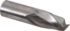 Niagara Cutter - 3/4", 1" LOC, 3/4" Shank Diam, 3" OAL, 2 Flute, Solid Carbide Square End Mill - Single End, Uncoated, Spiral Flute, 30° Helix, Centercutting, Right Hand Cut, Right Hand Flute, Series C230 - Eagle Tool & Supply