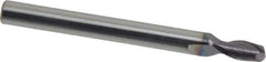 Niagara Cutter - 5/32", 5/16" LOC, 3/16" Shank Diam, 2" OAL, 2 Flute, Solid Carbide Square End Mill - Single End, TiAlN Finish, Spiral Flute, 30° Helix, Centercutting, Right Hand Cut, Right Hand Flute, Series C230 - Eagle Tool & Supply