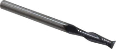 Niagara Cutter - 3/16", 3/4" LOC, 3/16" Shank Diam, 2-1/2" OAL, 2 Flute, Solid Carbide Square End Mill - Single End, TiAlN Finish, Spiral Flute, 30° Helix, Centercutting, Right Hand Cut, Right Hand Flute, Series C230 - Eagle Tool & Supply