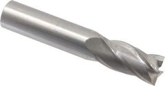Niagara Cutter - 5/8", 1-1/4" LOC, 5/8" Shank Diam, 3-1/2" OAL, 4 Flute, Solid Carbide Square End Mill - Single End, Uncoated, Spiral Flute, 30° Helix, Centercutting, Right Hand Cut, Right Hand Flute, Series C430 - Eagle Tool & Supply