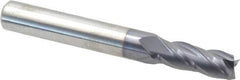 Niagara Cutter - 9/32", 3/4" LOC, 5/16" Shank Diam, 2-1/2" OAL, 4 Flute, Solid Carbide Square End Mill - Single End, TiAlN Finish, Spiral Flute, 30° Helix, Centercutting, Right Hand Cut, Right Hand Flute, Series C430 - Eagle Tool & Supply
