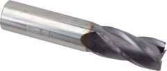 Niagara Cutter - 3/4", 1-1/2" LOC, 3/4" Shank Diam, 4" OAL, 4 Flute, Solid Carbide Square End Mill - Single End, TiAlN Finish, Spiral Flute, 30° Helix, Centercutting, Right Hand Cut, Right Hand Flute, Series C430 - Eagle Tool & Supply