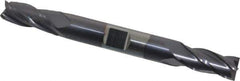 Niagara Cutter - 11/32", 3/4" LOC, 3/8" Shank Diam, 3-1/2" OAL, 4 Flute, Solid Carbide Square End Mill - Double End, TiAlN Finish, Spiral Flute, 30° Helix, Centercutting, Right Hand Cut, Right Hand Flute, Series CD430 - Eagle Tool & Supply