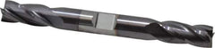 Niagara Cutter - 3/8", 3/4" LOC, 3/8" Shank Diam, 3-1/2" OAL, 4 Flute, Solid Carbide Square End Mill - Double End, TiAlN Finish, Spiral Flute, 30° Helix, Centercutting, Right Hand Cut, Right Hand Flute, Series CD430 - Eagle Tool & Supply