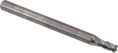 Niagara Cutter - 3/32", 3/16" LOC, 1/8" Shank Diam, 1-1/2" OAL, 4 Flute, Solid Carbide Square End Mill - Single End, Uncoated, Spiral Flute, 30° Helix, Centercutting, Right Hand Cut, Right Hand Flute, Series C430 - Eagle Tool & Supply