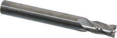 Niagara Cutter - 7/32", 7/16" LOC, 1/4" Shank Diam, 2" OAL, 4 Flute, Solid Carbide Square End Mill - Single End, Uncoated, Spiral Flute, 30° Helix, Centercutting, Right Hand Cut, Right Hand Flute, Series C430 - Eagle Tool & Supply