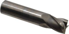 Niagara Cutter - 5/8", 3/4" LOC, 5/8" Shank Diam, 3" OAL, 4 Flute, Solid Carbide Square End Mill - Single End, Uncoated, Spiral Flute, 30° Helix, Centercutting, Right Hand Cut, Right Hand Flute, Series C430 - Eagle Tool & Supply