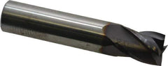 Niagara Cutter - 1/2", 5/8" LOC, 1/2" Shank Diam, 2-1/2" OAL, 4 Flute, Solid Carbide Square End Mill - Single End, TiAlN Finish, Spiral Flute, 30° Helix, Centercutting, Right Hand Cut, Right Hand Flute, Series C430 - Eagle Tool & Supply