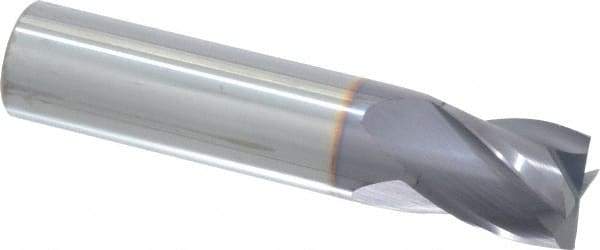 Niagara Cutter - 5/8", 3/4" LOC, 5/8" Shank Diam, 3" OAL, 4 Flute, Solid Carbide Square End Mill - Single End, TiAlN Finish, Spiral Flute, 30° Helix, Centercutting, Right Hand Cut, Right Hand Flute, Series C430 - Eagle Tool & Supply