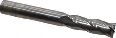 Niagara Cutter - 3/8", 1-1/8" LOC, 3/8" Shank Diam, 3" OAL, 4 Flute, Solid Carbide Square End Mill - Single End, Uncoated, Spiral Flute, 30° Helix, Centercutting, Right Hand Cut, Right Hand Flute, Series C430 - Eagle Tool & Supply