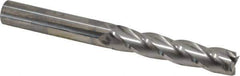 Niagara Cutter - 5/8", 3" LOC, 5/8" Shank Diam, 6" OAL, 4 Flute, Solid Carbide Square End Mill - Single End, Uncoated, Spiral Flute, 30° Helix, Centercutting, Right Hand Cut, Right Hand Flute, Series C430 - Eagle Tool & Supply
