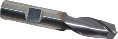 Niagara Cutter - 1/2", 1" LOC, 1/2" Shank Diam, 3" OAL, 2 Flute, Solid Carbide Square End Mill - Single End, TiAlN Finish, Spiral Flute, 30° Helix, Centercutting, Right Hand Cut, Right Hand Flute, Series CNC230 - Eagle Tool & Supply