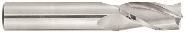Niagara Cutter - 1", 1-1/2" LOC, 1" Shank Diam, 4" OAL, 3 Flute, Solid Carbide Square End Mill - Single End, TiAlN Finish, Spiral Flute, 30° Helix, Centercutting, Right Hand Cut, Right Hand Flute, Series C330 - Eagle Tool & Supply