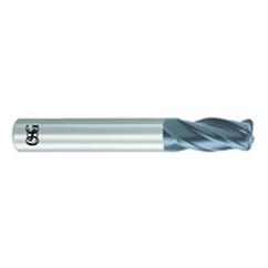 1/2" Dia. - 3" OAL - .030 CR-Solid Carbide - HP End Mill-4 FL - Eagle Tool & Supply