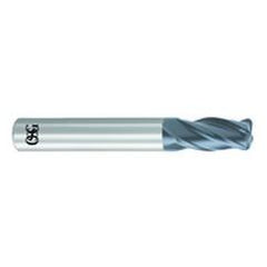 3/8" Dia. - 2-1/2" OAL - .020 CR-Solid Carbide - HP End Mill-4 FL - Eagle Tool & Supply
