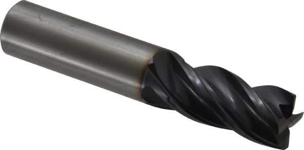 OSG - 3/4", 4 Flute, Solid Carbide, 0.03" Corner Radius End Mill - 4" OAL, Right Hand Flute, 1-1/2" LOC, Right Hand Cut - Eagle Tool & Supply