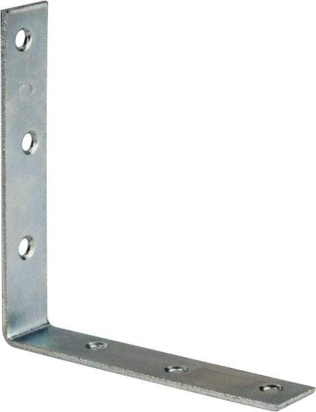 Value Collection - 5" Long x 1" Wide, Steel, Corner Brace - Zinc Plated - Eagle Tool & Supply