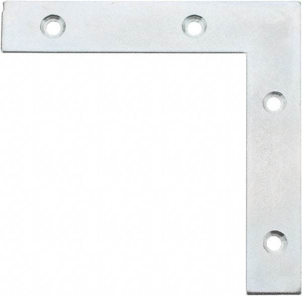 Value Collection - 5" Long x 0.870" Wide, Steel, Corner Brace - Zinc Plated - Eagle Tool & Supply