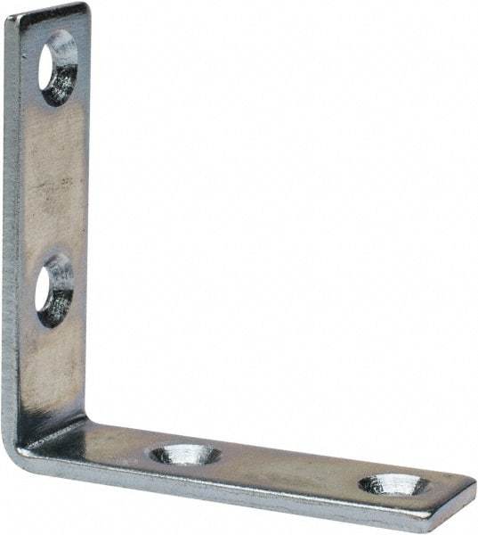 Value Collection - 2" Long x 0.620" Wide, Steel, Corner Brace - Zinc Plated - Eagle Tool & Supply