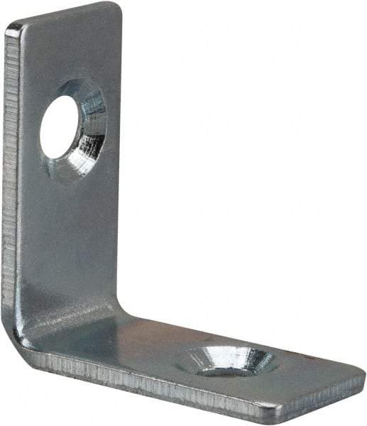 Value Collection - 1" Long x 1-1/2" Wide, Steel, Corner Brace - Zinc Plated - Eagle Tool & Supply