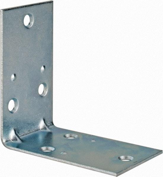 Value Collection - 2-1/2" Long x 2-1/2" Wide, Steel, Corner Brace - Zinc Plated - Eagle Tool & Supply