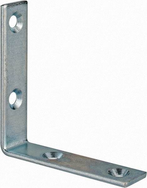 Value Collection - 2-1/2" Long x 0.620" Wide, Steel, Corner Brace - Zinc Plated - Eagle Tool & Supply