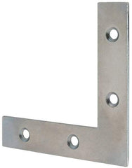 Value Collection - 3" Long x 0.620" Wide, Steel, Corner Brace - Zinc Plated - Eagle Tool & Supply