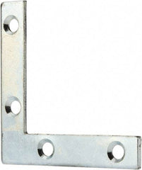 Value Collection - 2" Long x 0.370" Wide, Steel, Corner Brace - Zinc Plated - Eagle Tool & Supply